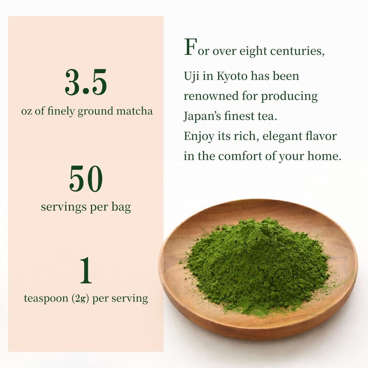 JEAU CHAU Uji Matcha latte close-up showing vibrant green color and creamy texture