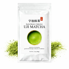 JEAU CHAU Uji Matcha packaging highlights premium color and freshness for daily use