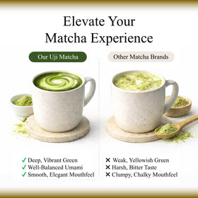 JEAU CHAU Uji Matcha sealed bag demonstrates freshness retention