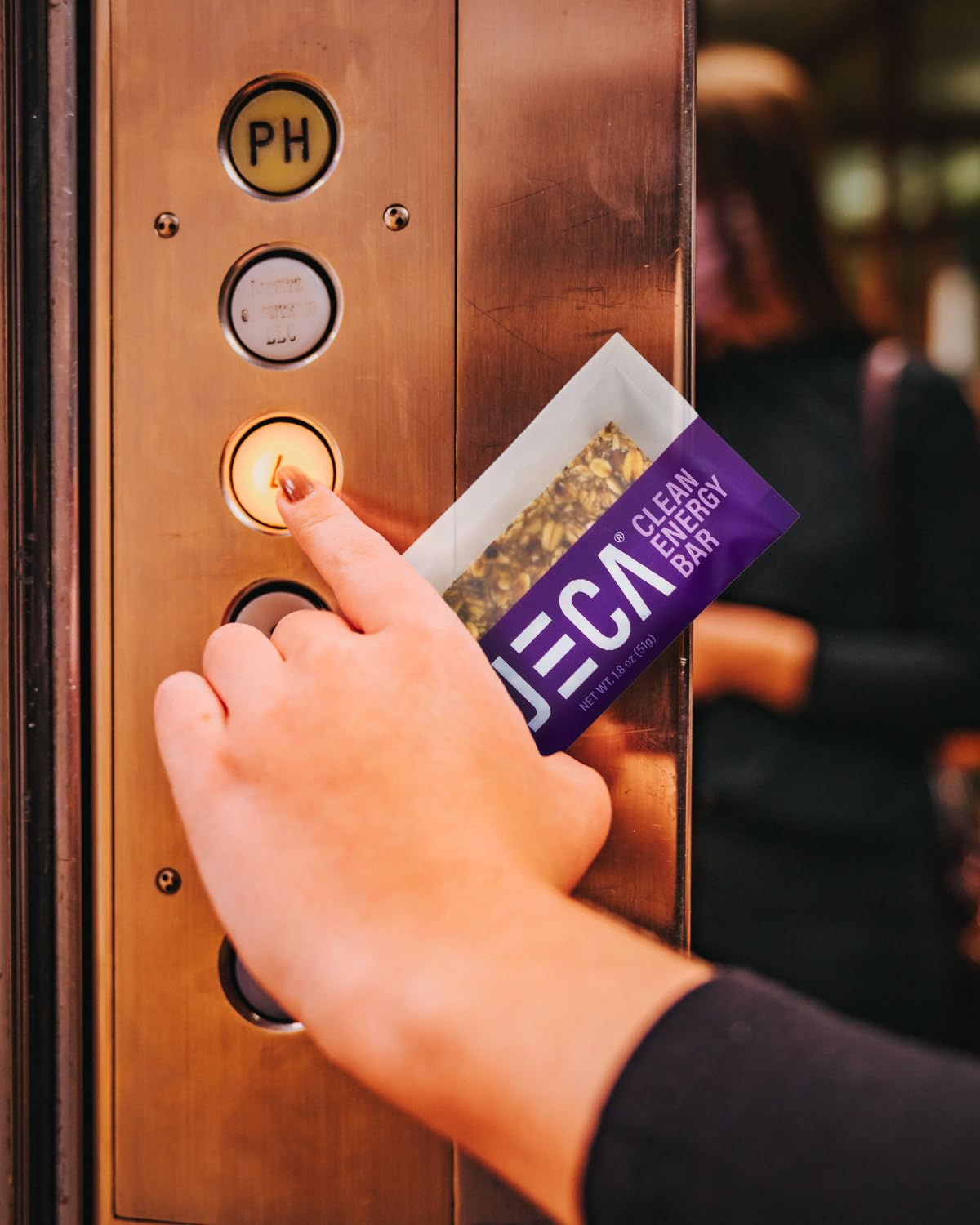 California-crafted JECA energy bar package.