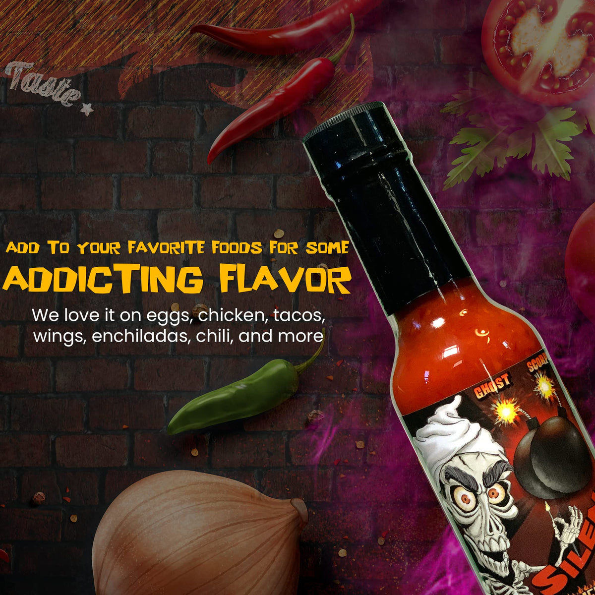 Jeff Dunham Achmed's Keeler Hot Sauce on wings for bold bite.