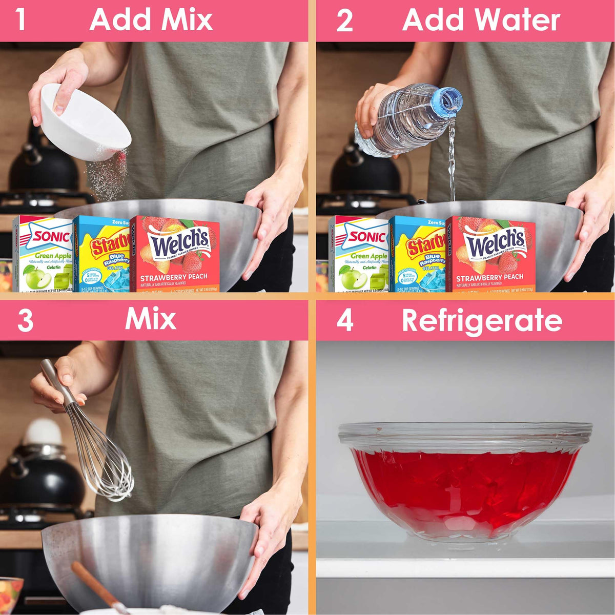 JEL SERT kid-friendly dessert mix for simple after-school treats.
