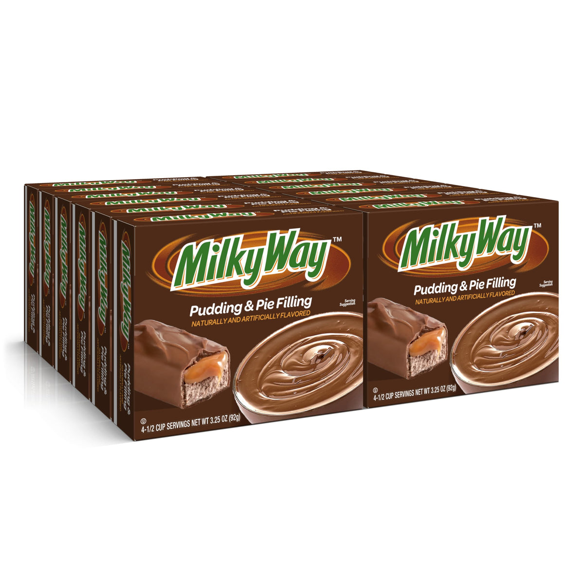 JEL SERT Milky Way pudding cup with creamy chocolate caramel flavor