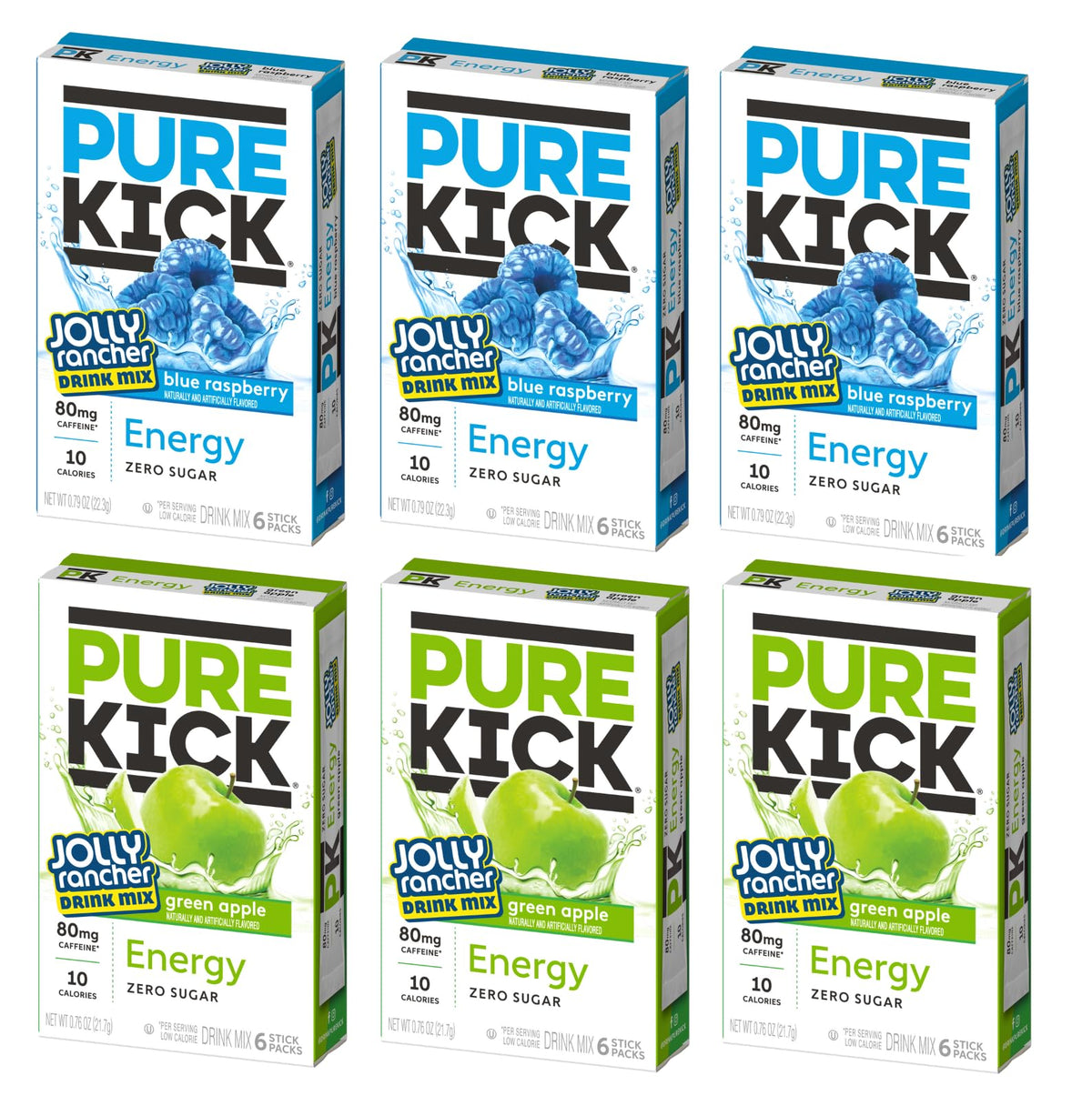 JEL SERT Pure Kick blue raspberry box ready for on-the-go energy