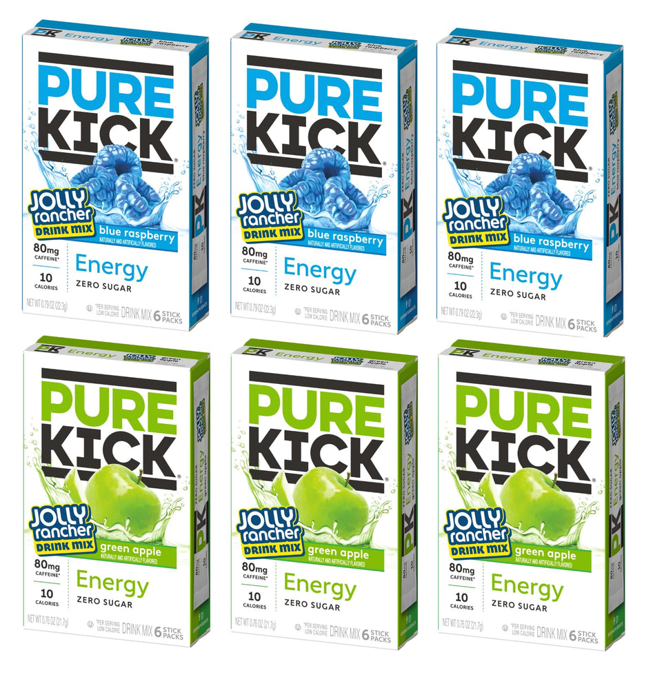 JEL SERT Pure Kick blue raspberry box ready for on-the-go energy