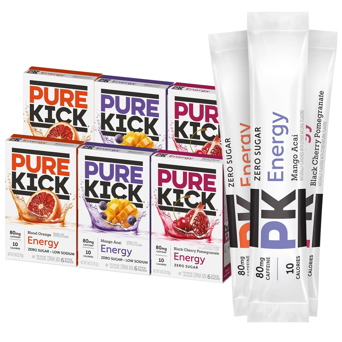 JEL SERT Pure Kick Energy single-to-go packets for on-the-go energy and focus