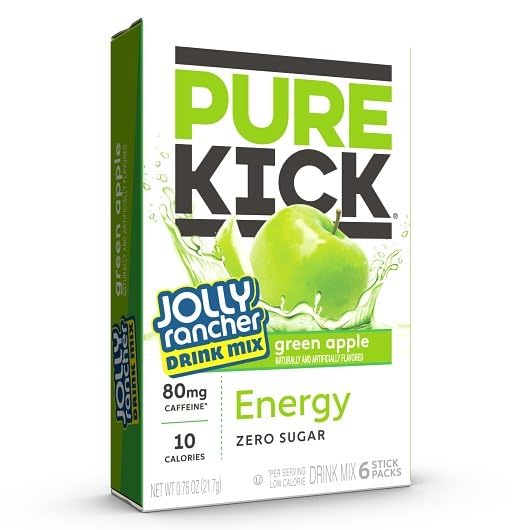 JEL SERT Pure Kick green apple box shows 36 servings for shared moments.