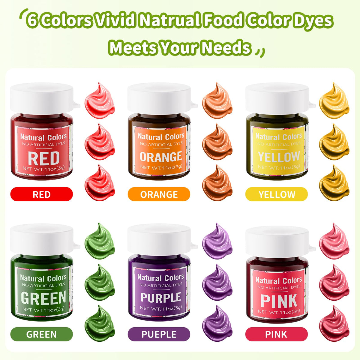 Jelife orange powder jar adds warm tones to desserts and drinks.