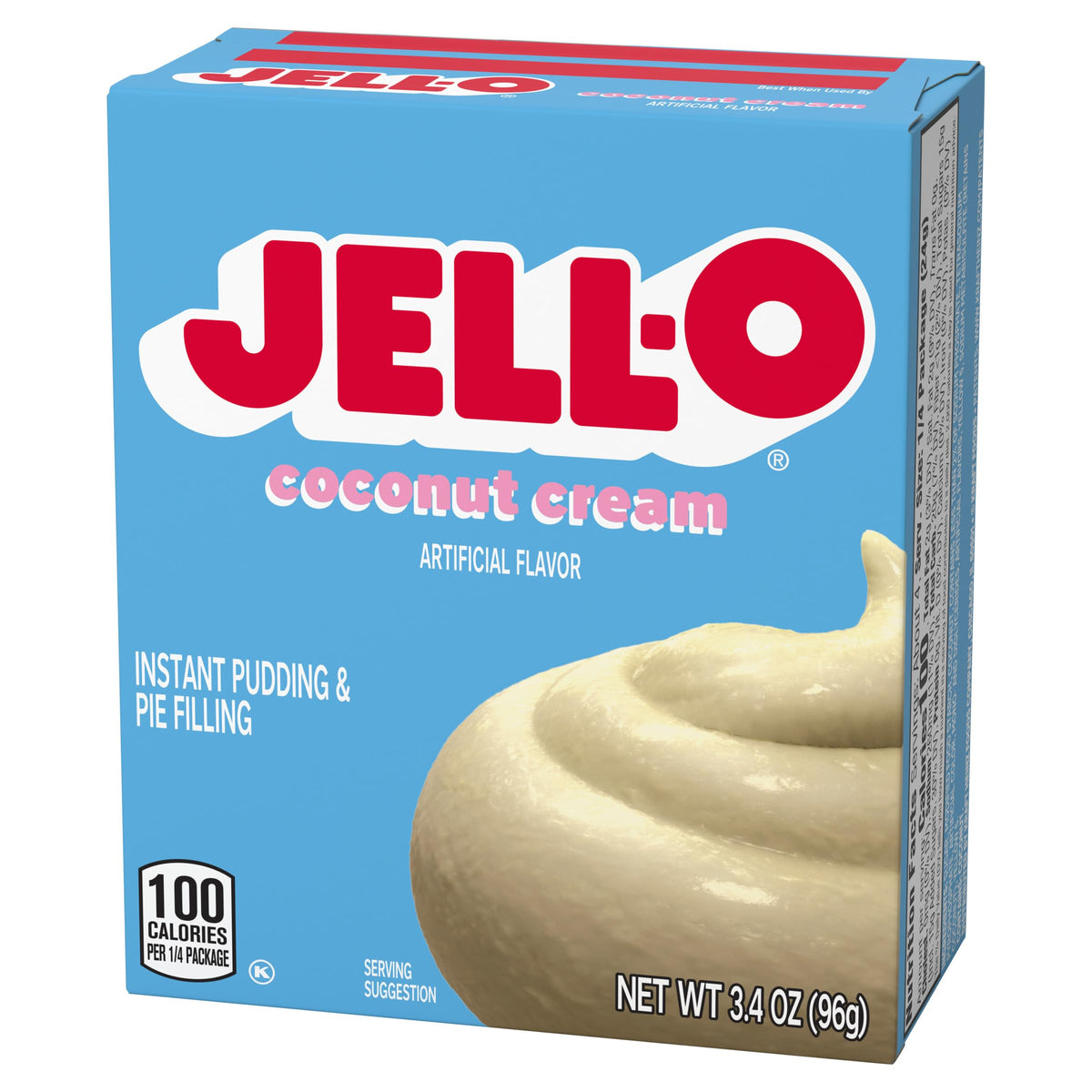 Prepared Jell-O Coconut Cream Pudding sits in a bowl with creamy texture ready to enjoy.