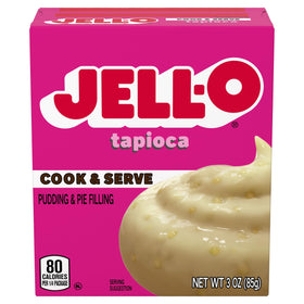 Jell-O Cook & Serve Tapioca pudding sealed pouches preserve freshness