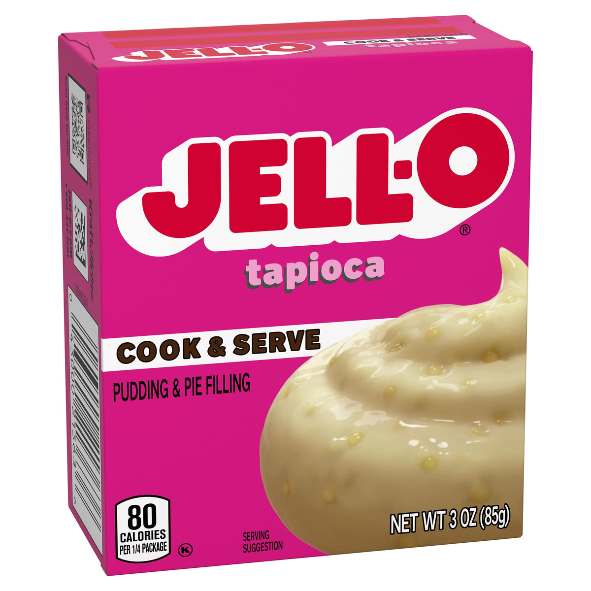 Fat-free Jell-O tapioca pudding dessert mix offers a lighter option