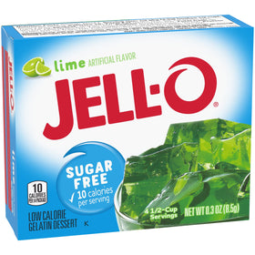 JELL-O Lime Gelatin served with whipped cream adds festive flair