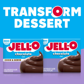 Jell-O Packaging highlights calorie-friendly, fat-free per serving