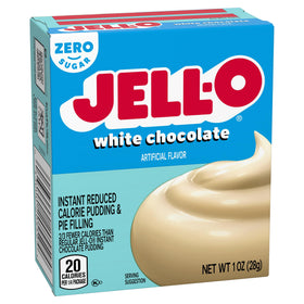White chocolate pudding used in poke cake assembly.