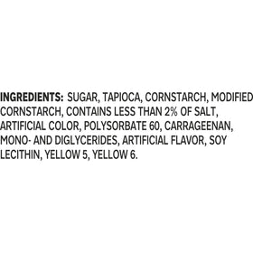 Jell-O tapioca pudding mix shows 80 calories per serving information.