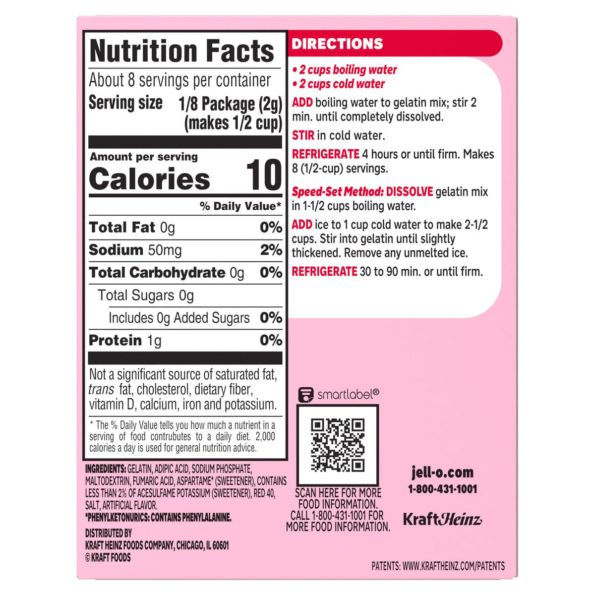 Fat-free per serving makes it a refreshing, guilt-free option.