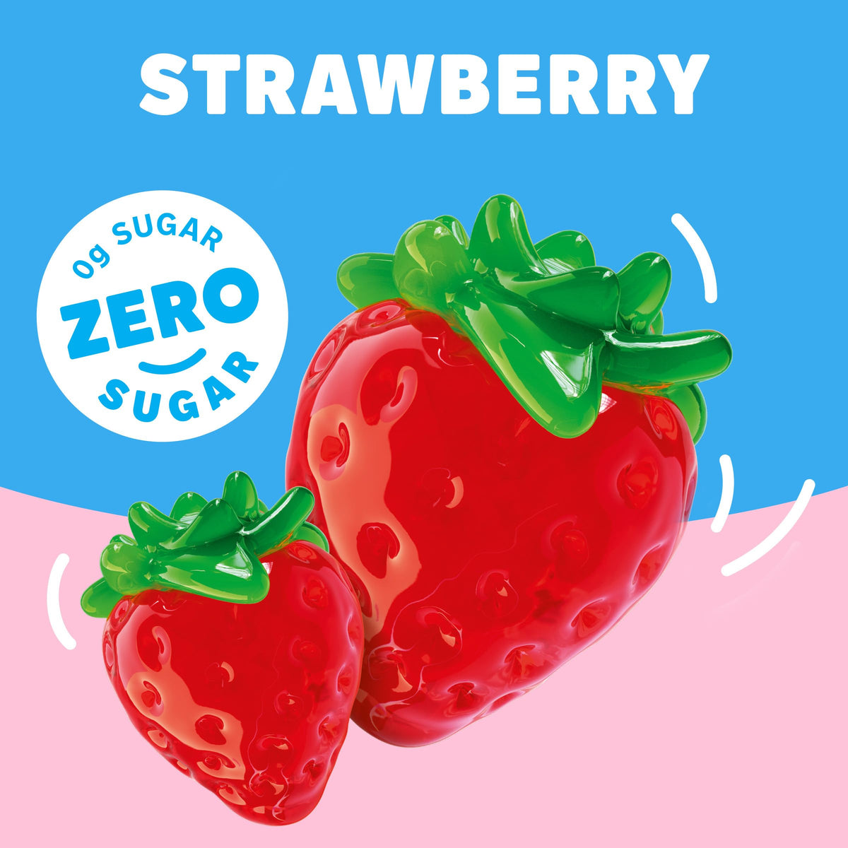 Ready-to-serve cups of Jell-O sugar-free strawberry gelatin for snacks.