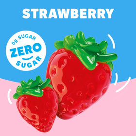 Ready-to-serve cups of Jell-O sugar-free strawberry gelatin for snacks.