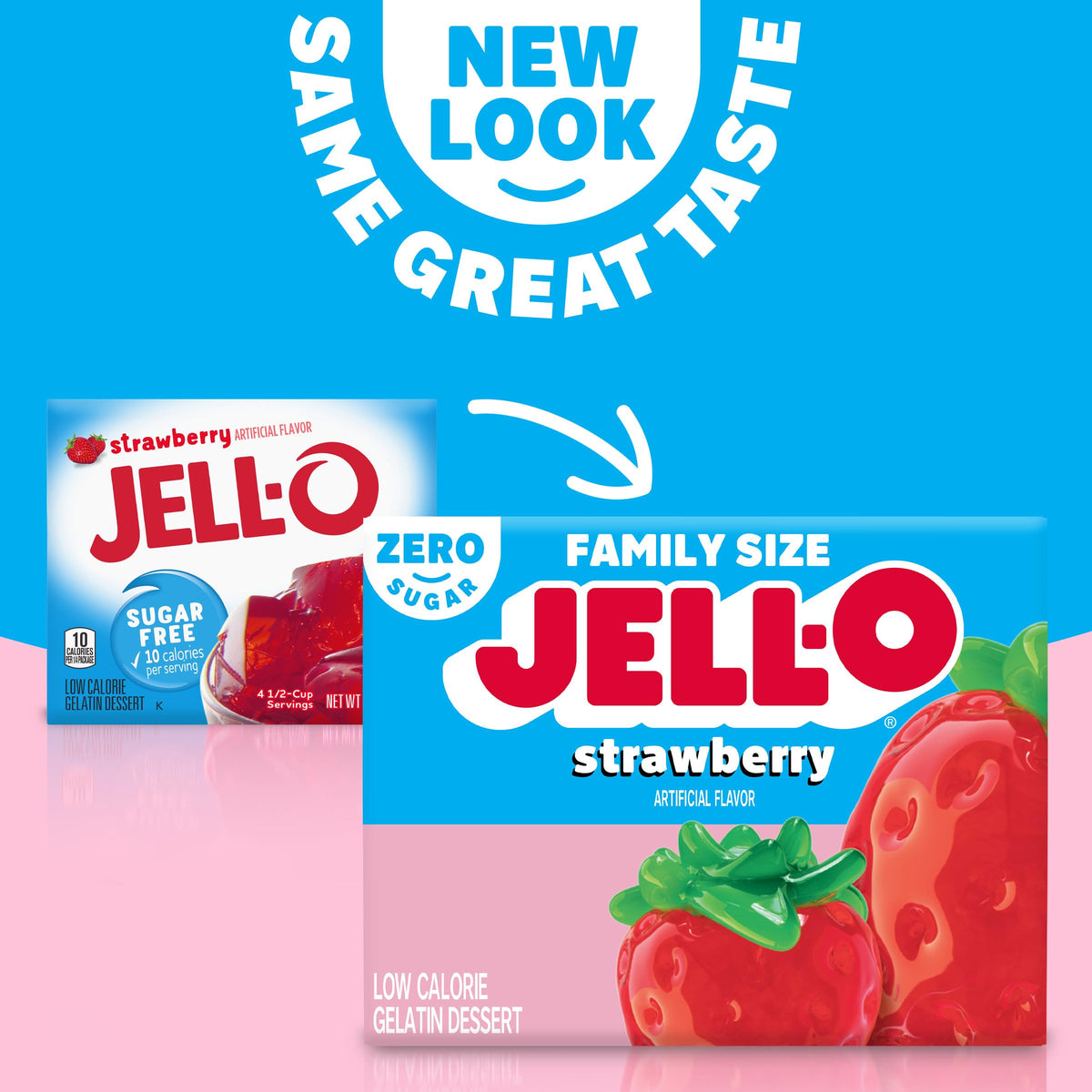 Chilled Jell-O sugar-free strawberry gelatin takes on a firm, sliceable texture.