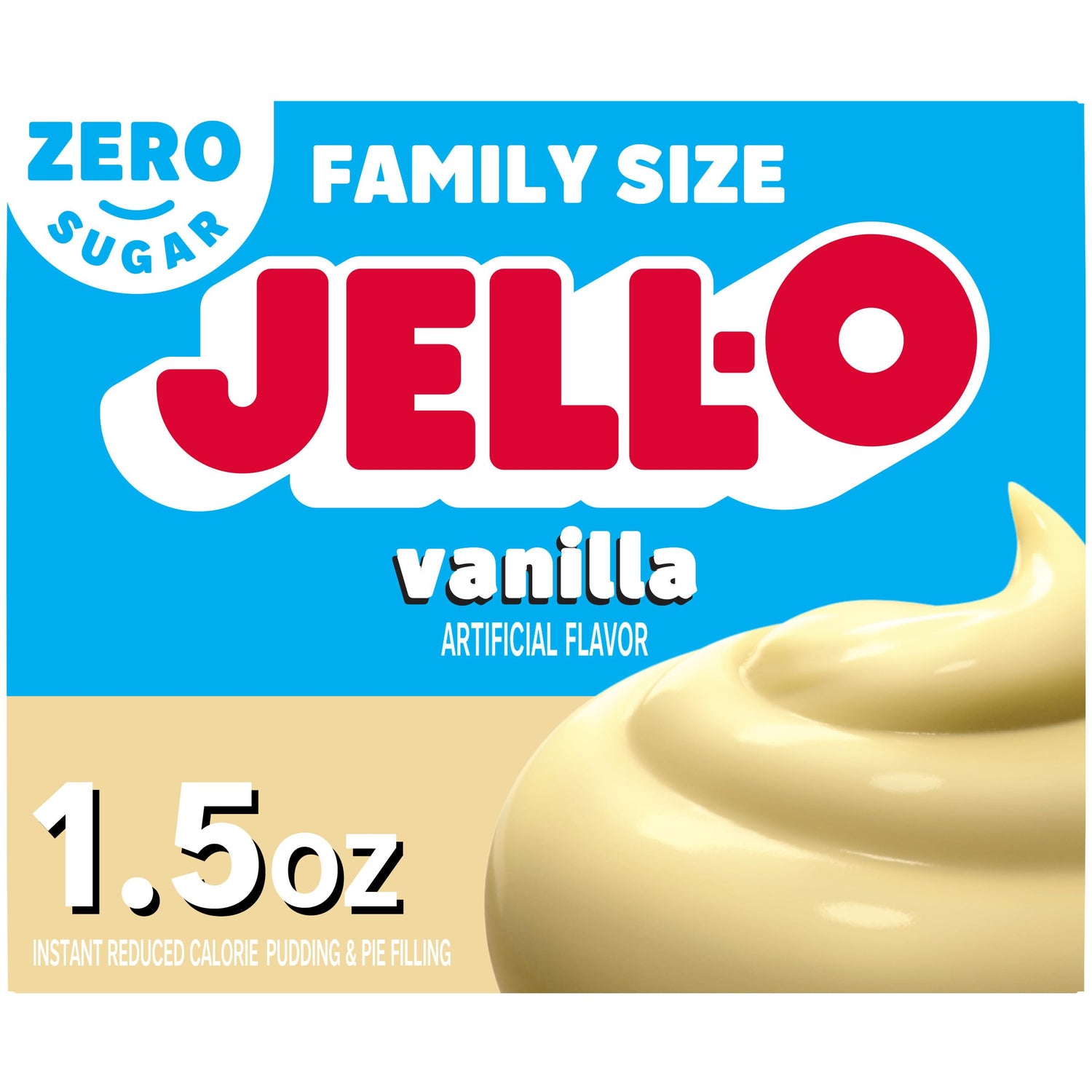 Jell-O Sugar Free Vanilla pudding boxes displayed for a light dessert option