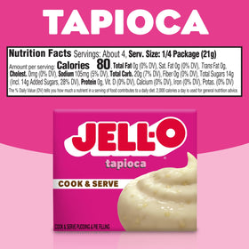 Pie filling base using Jell-O tapioca pudding mix