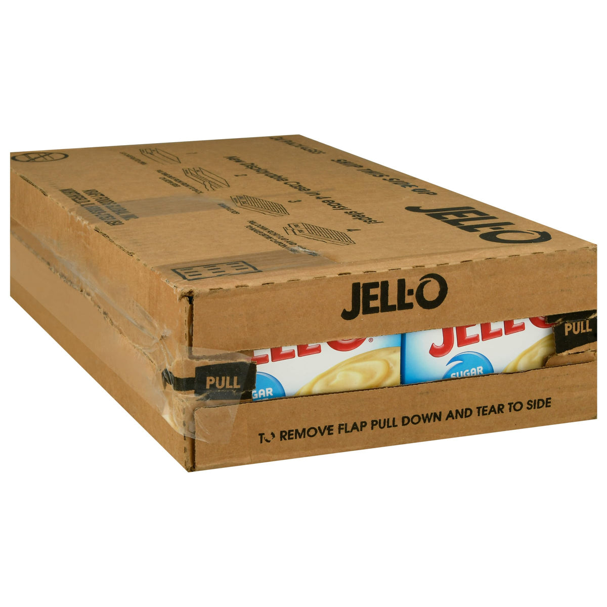 Jell-O Vanilla pudding mix packets ready for quick, fat-free treats