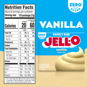 Poke cake idea featuring Jell-O Vanilla Sugar Free mix
