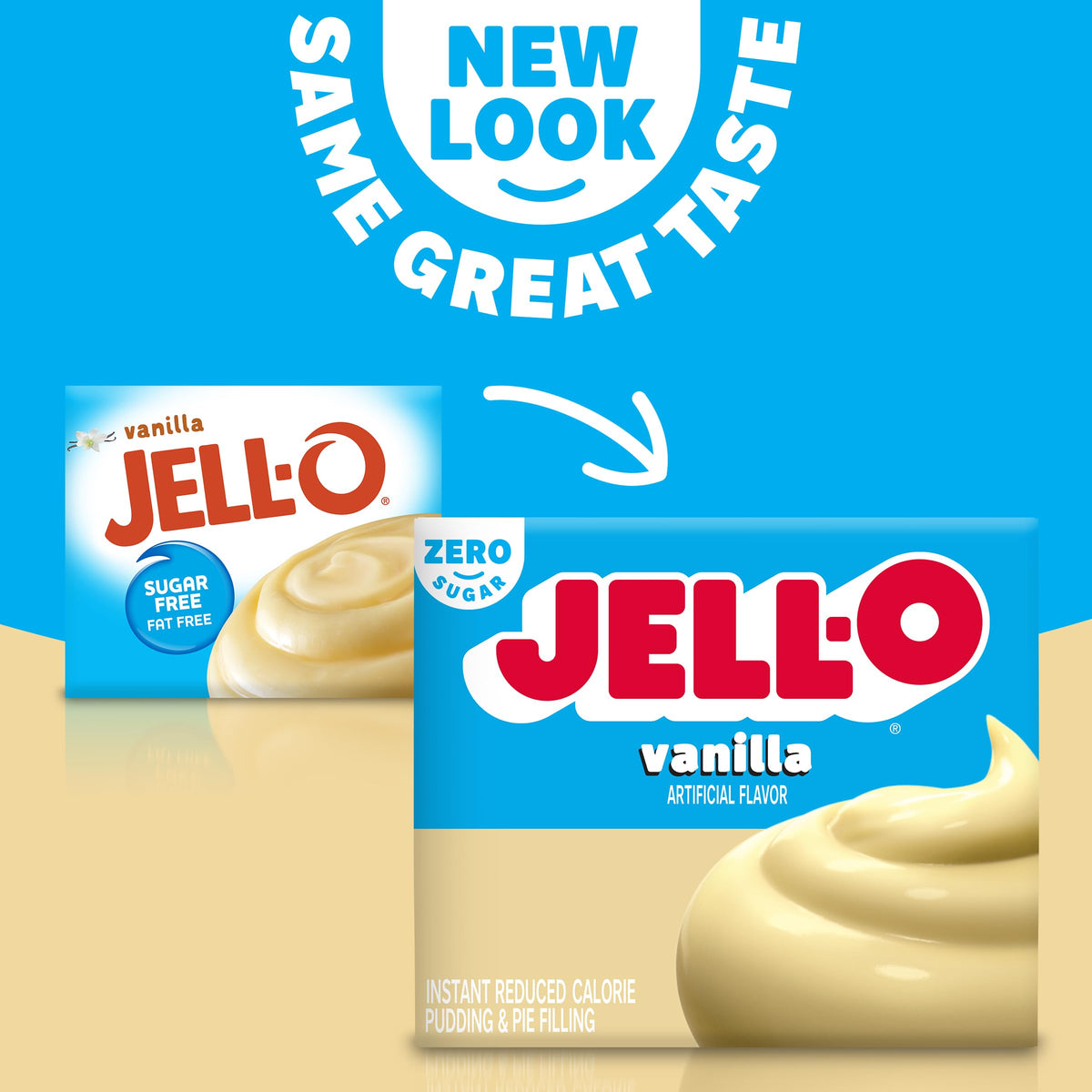 Chilled Jell-O vanilla pudding served as a comforting treat.