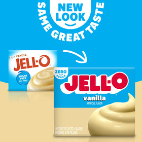 Chilled Jell-O vanilla pudding served as a comforting treat.