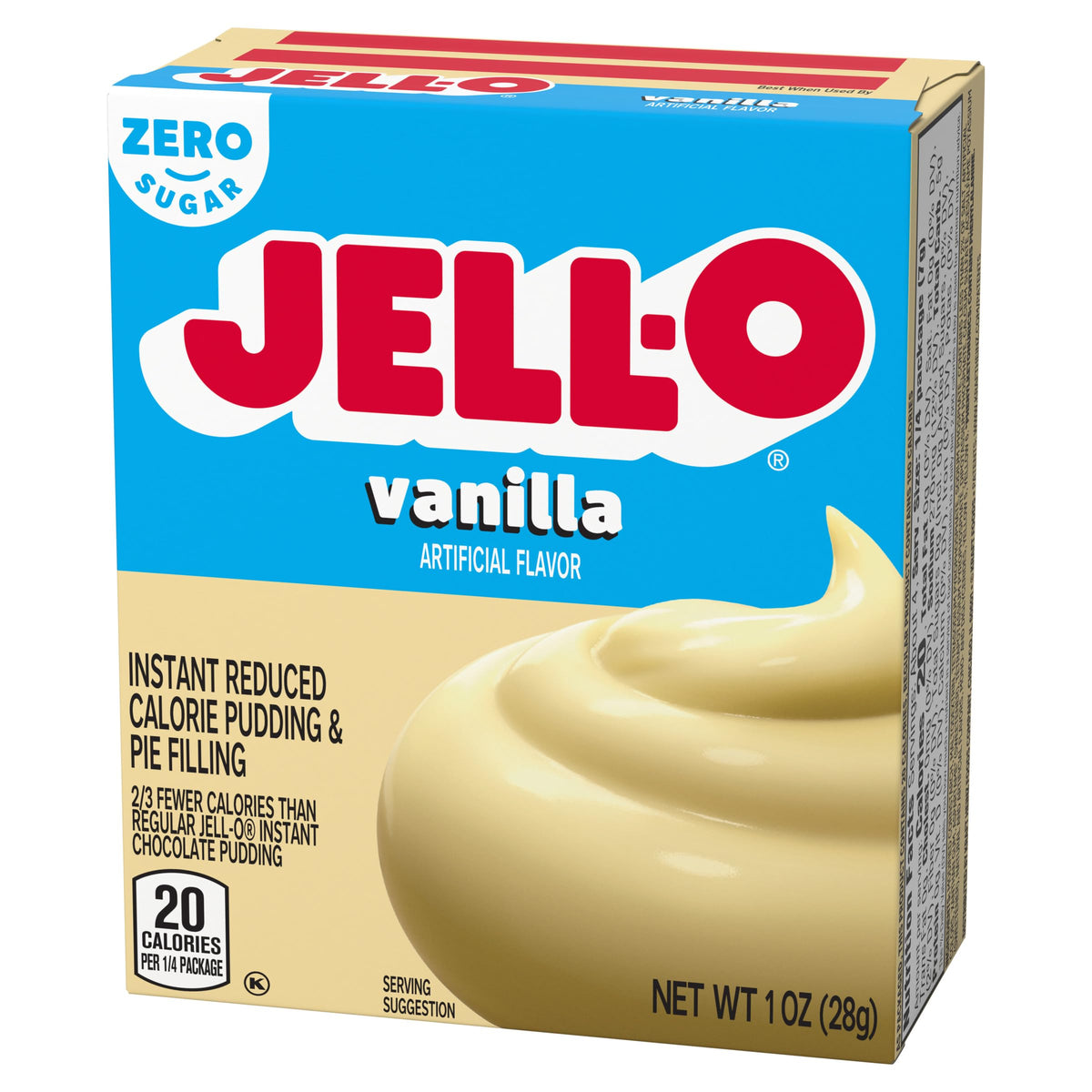 Jell-O vanilla pudding sets quickly for easy desserts.