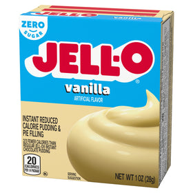 Jell-O vanilla pudding sets quickly for easy desserts.