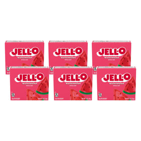 Jell-O Watermelon gelatin mix box ready for quick dessert prep