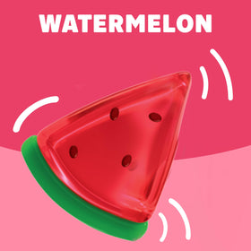 Jell-O Watermelon gelatin setting in the refrigerator after mixing