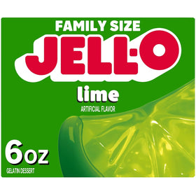 Jell-O Lime 6oz box brightens summer desserts.