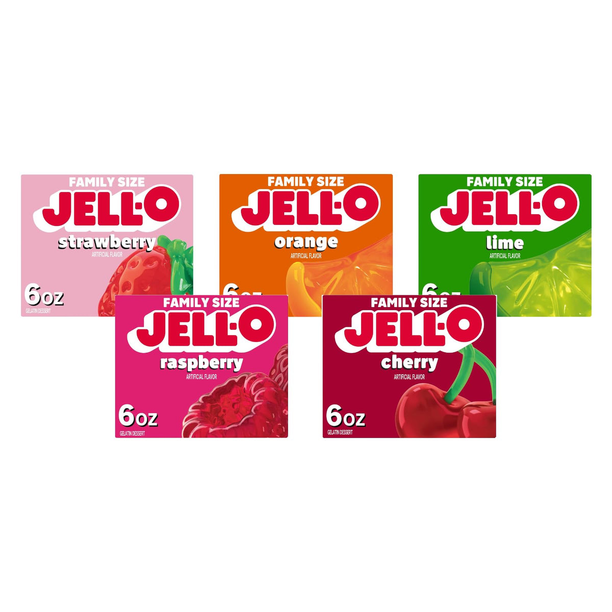 Jell-O Orange 6oz box for quick, family-friendly desserts.