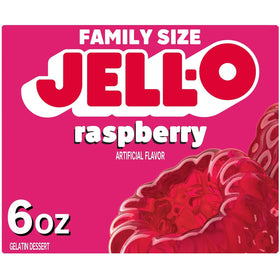 Jell-O Raspberry 6oz box perfect for layered treats.