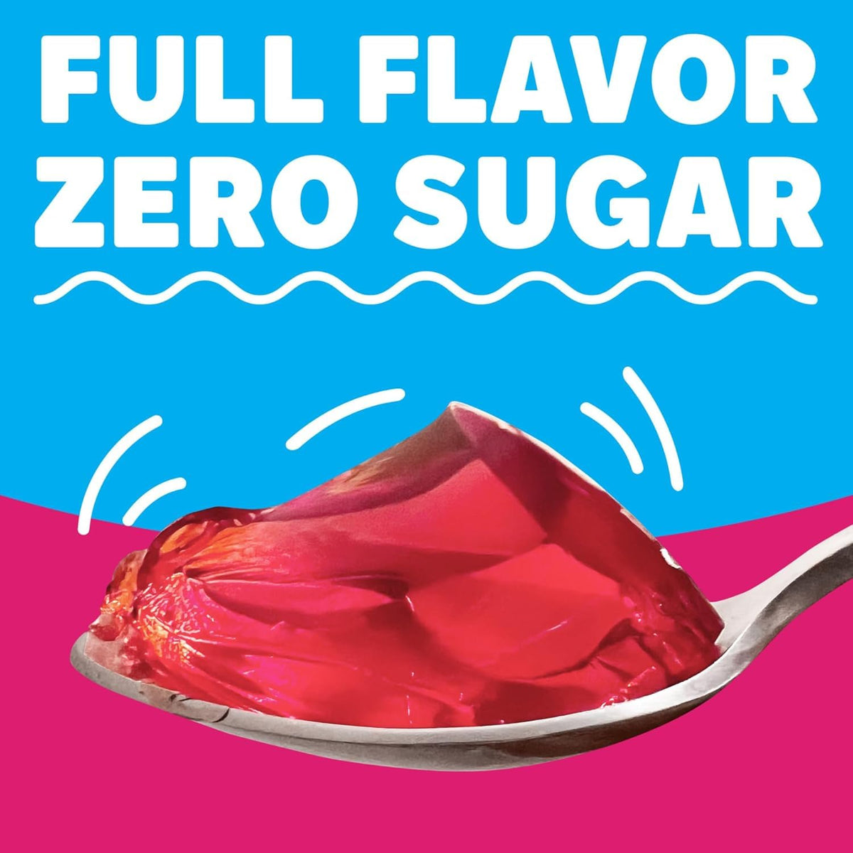 Jell-O Raspberry Zero Sugar gelatin parfait layered in glass for a colorful dessert