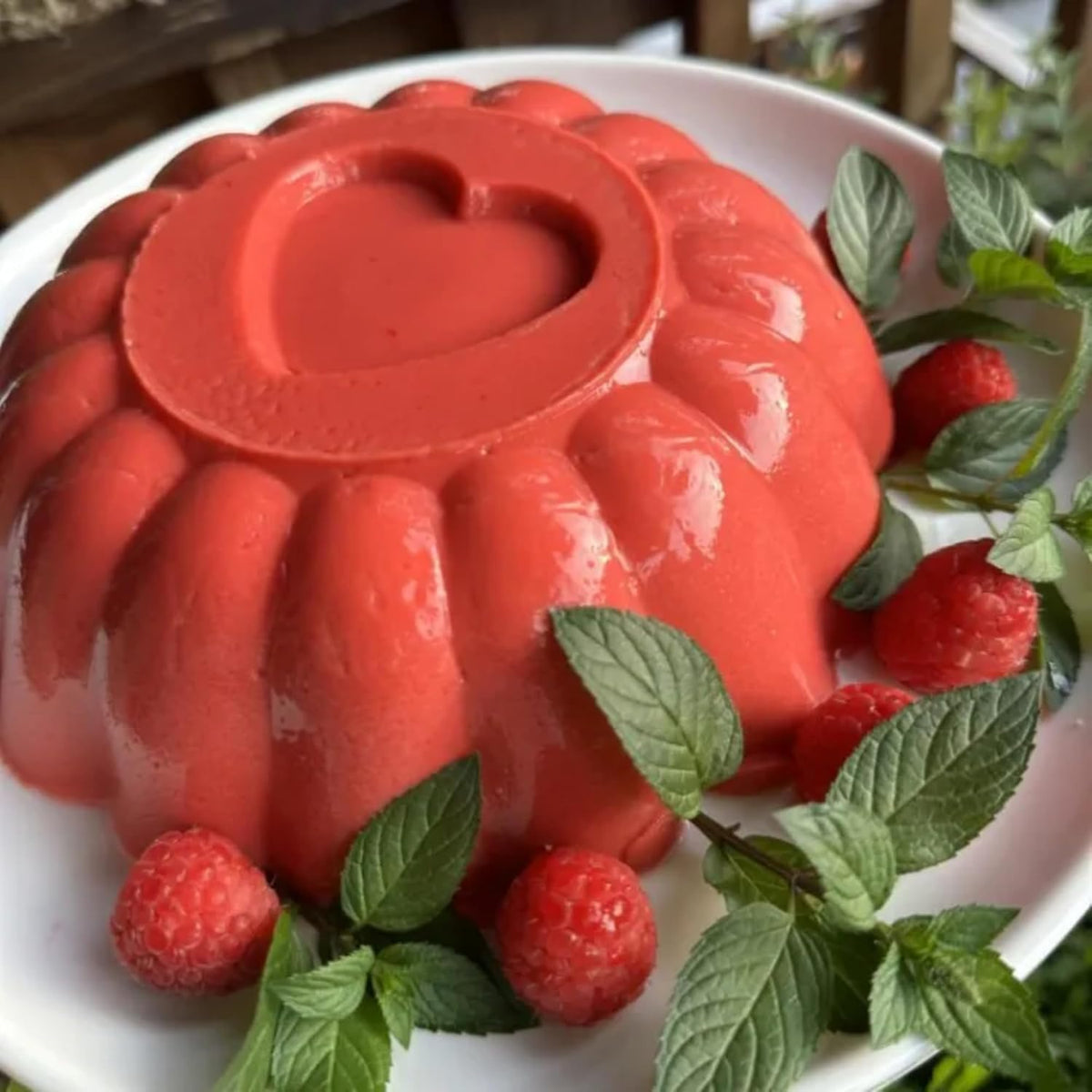 Jell-O Raspberry Zero Sugar gelatin served in cups as a light treat