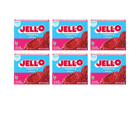 Jell-O Raspberry Zero Sugar gelatin box dissolving in boiling water for a low-calorie snack