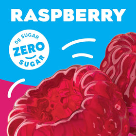 Jell-O Raspberry Zero Sugar gelatin cups arranged for a party-ready low-calorie snack