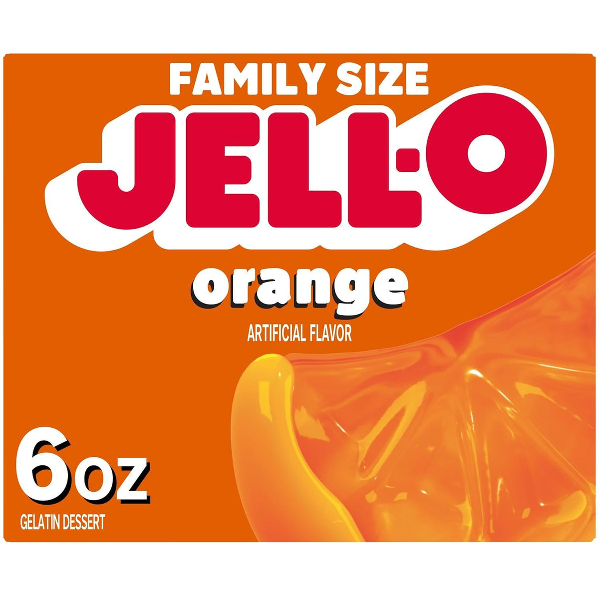 Jell-O Strawberry 6oz box adds color to desserts.