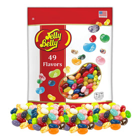 Jelly Belly 49 flavors in a resealable pouch deliver fresh, true-to-life jelly beans.