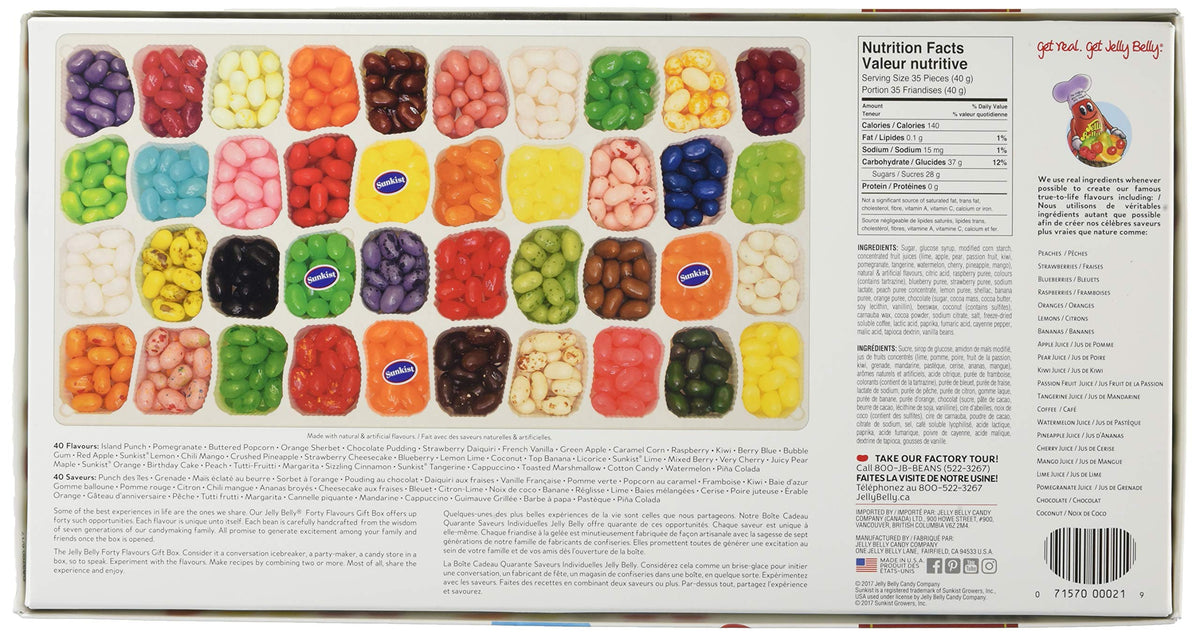 Jelly Belly assorted flavors gift set, perfect for parties and sharing.