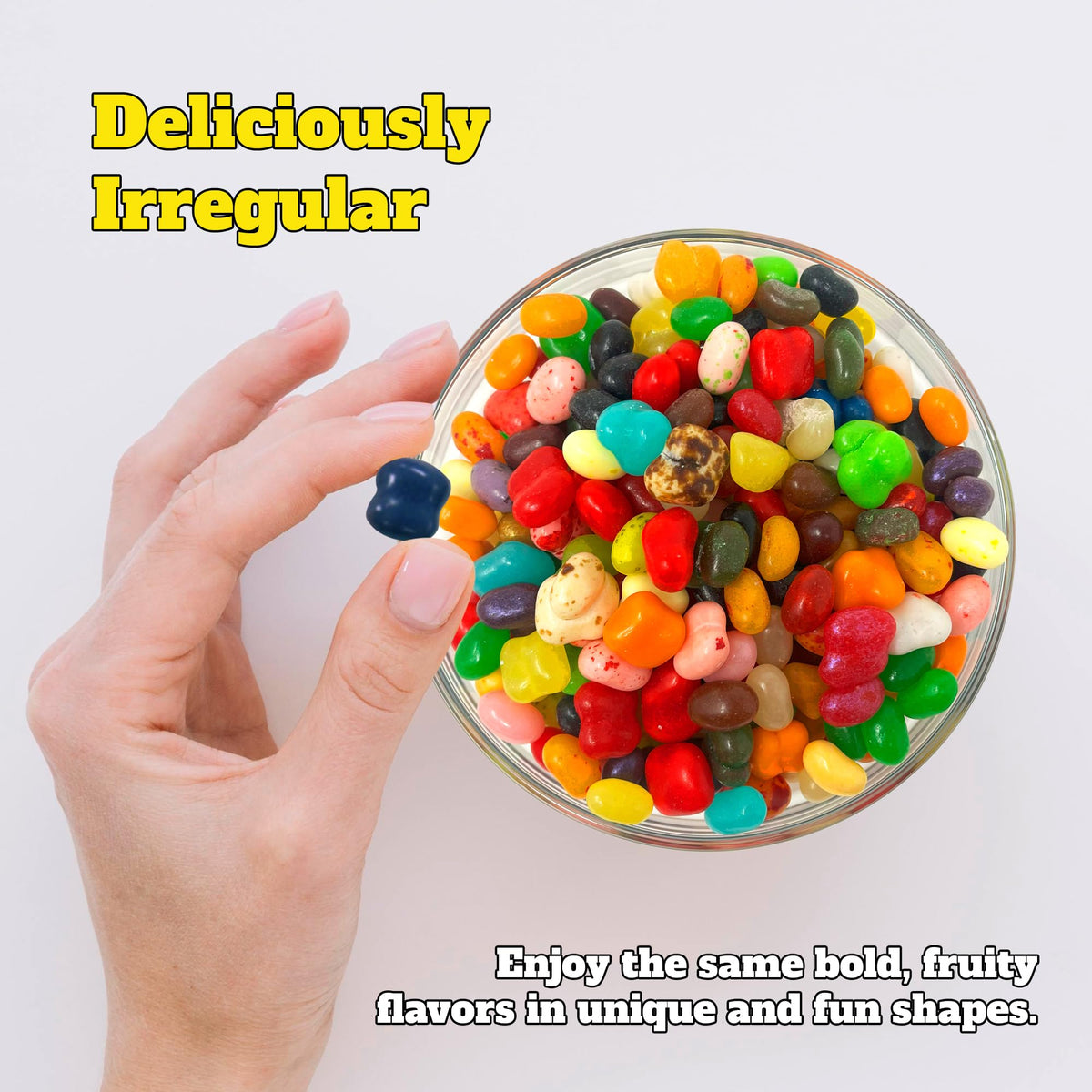 Jelly Belly Belly Flops two-pound bags detail for gifting or parties.