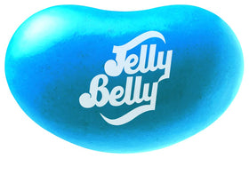 Jelly Belly blue raspberry jelly beans closeup highlighting vibrant color and real raspberry flavor