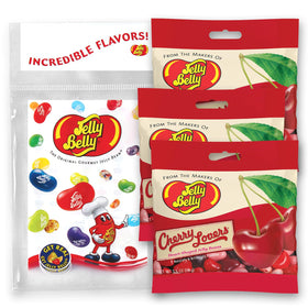 Jelly Belly Cherry Lovers Heart Jelly Beans in grab-and-go bags for convenient snacking
