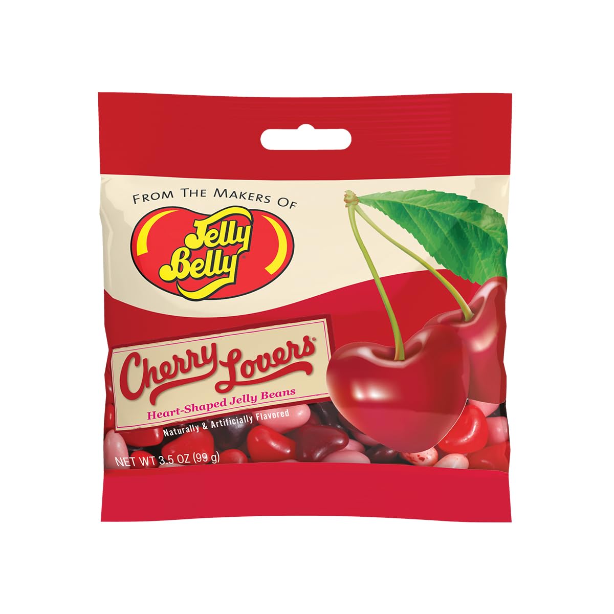 Re-sealable pouch helps keep jelly beans fresh and soft between bites