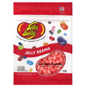 Jelly Belly Cotton Candy Jelly Beans 16oz bag for party snacking.