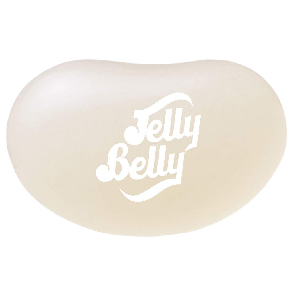 Close-up of Jelly Belly A&W Cream Soda jelly beans showing true flavor.