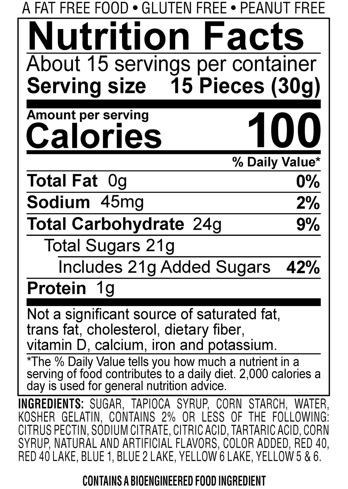 Jelly Belly crunchy seed coating adds texture and berry-like appearance.